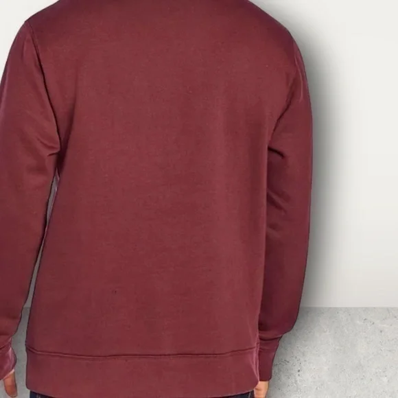 NWT ~ EDDIE BAUER SWEATSHIRTS Burgundy color ~ various sizes ~ HEAVYWEIGHT - Picture 6 of 8